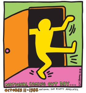 Keith Haring National Coming Out Day poster